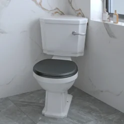 Chatsworth Traditional Corner Toilet + Soft Close Seat -Ideal Standard Store cctblk d3