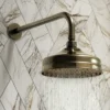 Chatsworth 1928 Antique Brass Traditional Shower With Concealed Valve, 8" Head + Handset