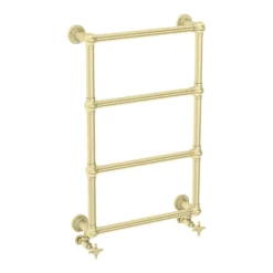 Chatsworth Traditional 498 X 748 Brushed Brass Wall Mounted Heated Towel Rail -Ideal Standard Store chtbb18 detail1