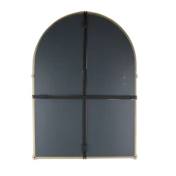 Chatsworth Traditional 700 X 490mm Arched Mirror With Glass Shelf - Brushed Brass -Ideal Standard Store chtbbm detail1