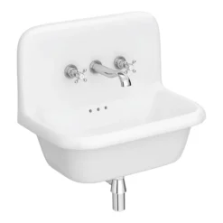 Chatsworth 600mm Roll Top Wall Hung Basin With Upstand Gloss White 7 Chatsworth 600mm Roll Top Wall Hung Basin With Upstand Gloss White -Ideal Standard Store chtbn01w l2