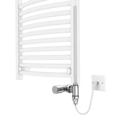 Monza 500 X 1120mm Oval Heated Towel Rail (incl. Valves + Electric Heating Kit) 8 Monza 500 X 1120mm Oval Heated Towel Rail (incl. Valves + Electric Heating Kit) -Ideal Standard Store col009ehk d1