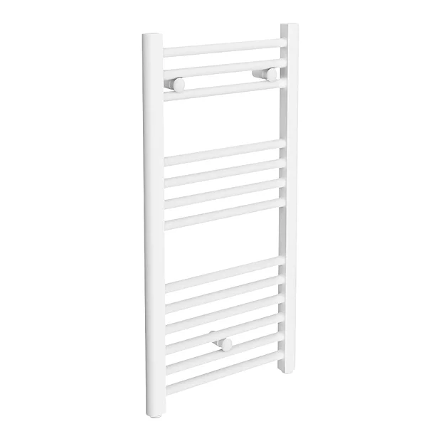 Diamond Heated Towel Rail - W400 X H800mm - White - Straight 4 Diamond Heated Towel Rail - W400 X H800mm - White - Straight - Image 2