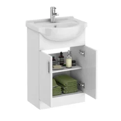 Cove 1050mm Vanity Unit Cloakroom Suite (Gloss White - Depth 300mm) 10 Cove 1050mm Vanity Unit Cloakroom Suite (Gloss White - Depth 300mm) -Ideal Standard Store cove1050mmvanityunitcloakroomsuitend1