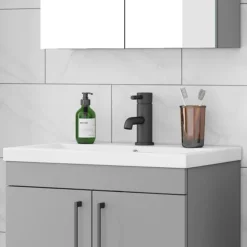 Arezzo Round Matt Black Basin Mono Mixer Tap 11 Arezzo Round Matt Black Basin Mono Mixer Tap -Ideal Standard Store cru20blk d2