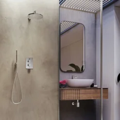 Aqualisa Dream Round Thermostatic Mixer Shower With Hand Shower And Wall Fixed Head -Ideal Standard Store drmdcv2.hsfw .rnd d4