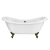 Earl 1750 Double Ended Roll Top Slipper Bath + Antique Brass Leg Set -Ideal Standard Store earl1750ab detail05