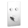 Cruze Twin Modern Round Push-Button Shower Valve With 2 Outlets -Ideal Standard Store egpb02r lrg