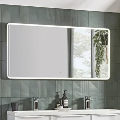 Roper Rhodes Frame 1200mm LED Illuminated Rectangular Mirror - Grey 7 Roper Rhodes Frame 1200mm LED Illuminated Rectangular Mirror - Grey -Ideal Standard Store fr120sw d1