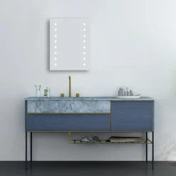 Brooklyn Dot 390 X 500mm Battery Operated Illuminated LED Mirror -Ideal Standard Store gs014x7bt d3