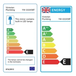 Brooklyn 390 X 500mm Battery Operated Illuminated LED Mirror -Ideal Standard Store gs3x5bt d2n