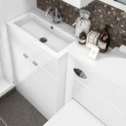 Hudson Reed 1005 X 360/260mm L-Shaped Full Depth Basin 7 Hudson Reed 1005 X 360/260mm L-Shaped Full Depth Basin -Ideal Standard Store hudsonreed1005mmlshapedfulldepthbasin d1