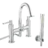 Hudson Reed - Tec Lever Bath Shower Mixer With Swivel Spout, Shower Kit & Wall Bracket 1 Hudson Reed - Tec Lever Bath Shower Mixer With Swivel Spout, Shower Kit & Wall Bracket -Ideal Standard Store hudsonreedtecleverbathshowermixerwithswivelspouttel354