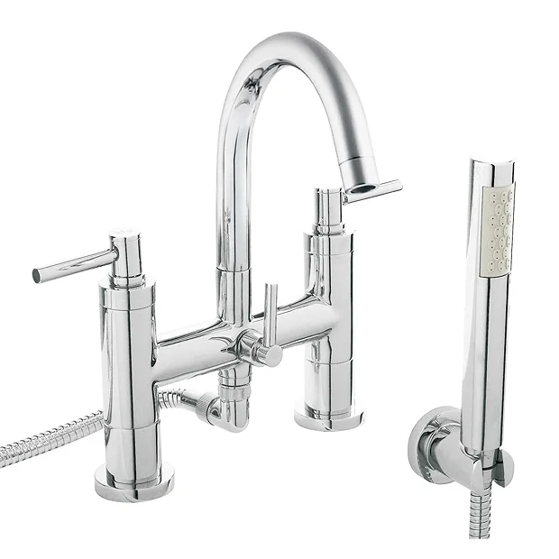 Hudson Reed - Tec Lever Bath Shower Mixer With Swivel Spout, Shower Kit & Wall Bracket 3 Hudson Reed - Tec Lever Bath Shower Mixer With Swivel Spout, Shower Kit & Wall Bracket