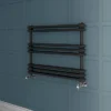 Keswick 800 X 612 Cast Iron Style Traditional Anthracite Towel Rail -Ideal Standard Store kesant68 nd1