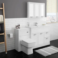 Keswick White 1015mm Traditional Floorstanding Vanity Unit -Ideal Standard Store keswht100 d2