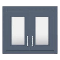 Chatsworth 690mm Blue 2-Door Mirror Cabinet -Ideal Standard Store mcabblu n d1