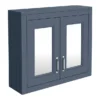 Chatsworth 690mm Blue 2-Door Mirror Cabinet -Ideal Standard Store mcabblu n d3