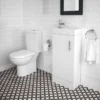 Milan Minimalist Compact Floor Standing Vanity Unit + Knedlington Close Coupled Toilet -Ideal Standard Store mcfsvkcct n d7