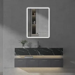 Toreno 600 X 800mm LED Bluetooth Mirror Incl. Shaver Socket + Anti-Fog -Ideal Standard Store mir010n d4