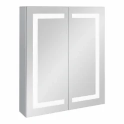 Toreno 600x700mm LED Illuminated 2-Door Mirror Cabinet Incl. Motion Sensor -Ideal Standard Store mir014 nd1