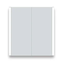 Toreno 700x650mm LED Illuminated 2-Door Bluetooth Mirror Cabinet With Motion Sensor, Shaving Socket & Anti-Fog -Ideal Standard Store mir018 d1n