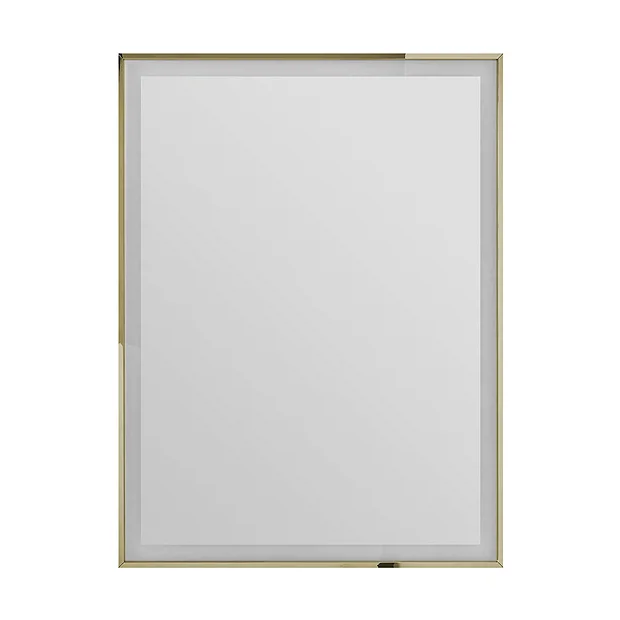 Heritage Kingston Vintage Gold 600 X 800mm Illuminated Rectangle Mirror With Demister Pad 3 Heritage Kingston Vintage Gold 600 X 800mm Illuminated Rectangle Mirror With Demister Pad