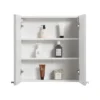 Montrose 600mm White Mirrored Cabinet With Chrome Handles -Ideal Standard Store mtmrmwcp d2