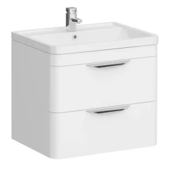 Monza Gloss White Wall Hung Sink Vanity Unit + Square Toilet Package 10 Monza Gloss White Wall Hung Sink Vanity Unit + Square Toilet Package -Ideal Standard Store mzwhtwhvtp d1