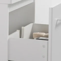 Odyssey White Wall Hung Vanity Unit - 600mm Wide With Chrome Handle -Ideal Standard Store ody6vmwcp d1