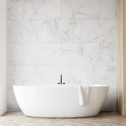 Orion Calacatta Waterproof Wall Tile Shower Panels - 375 X 650mm -Ideal Standard Store orwt949 l