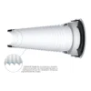 Viva Long Slinky-Fit Flexible WC Pan Connector (300 - 700mm) -Ideal Standard Store pp0002 d3