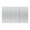 Hudson Reed 1350mm White Gloss 3 Door Mirror Cabinet -Ideal Standard Store qua009 nd1