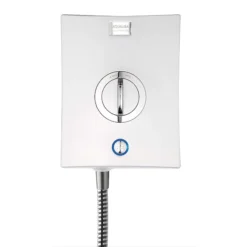 Aqualisa - Quartz Electric Shower - White/Chrome -Ideal Standard Store qze8521 d2