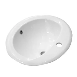 Rio Oval Inset Basin 1TH - 520 X 460mm 7 Rio Oval Inset Basin 1TH - 520 X 460mm -Ideal Standard Store rioinsetbasin1th520x455mmd1