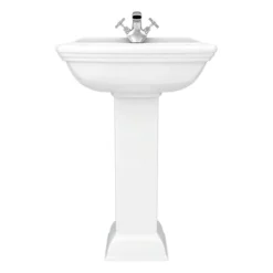 Rydal Traditional Basin + Pedestal (1 Tap Hole) -Ideal Standard Store rydbp d2