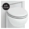 Burlington Soft Close Toilet Seat With Chrome Hinges - Matt White -Ideal Standard Store s45 d1