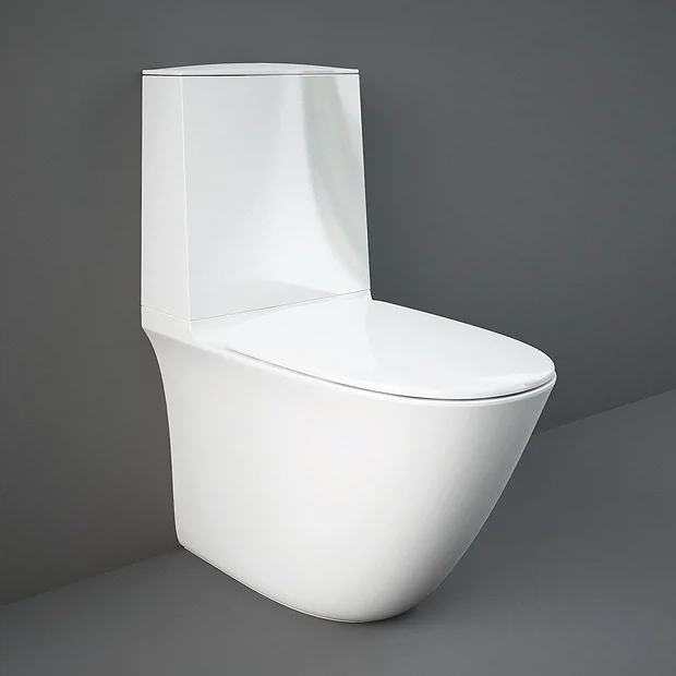 RAK Sensation Touchless Flush Rimless BTW Close Coupled Toilet + Soft-Close Seat 4 RAK Sensation Touchless Flush Rimless BTW Close Coupled Toilet + Soft-Close Seat - Image 2