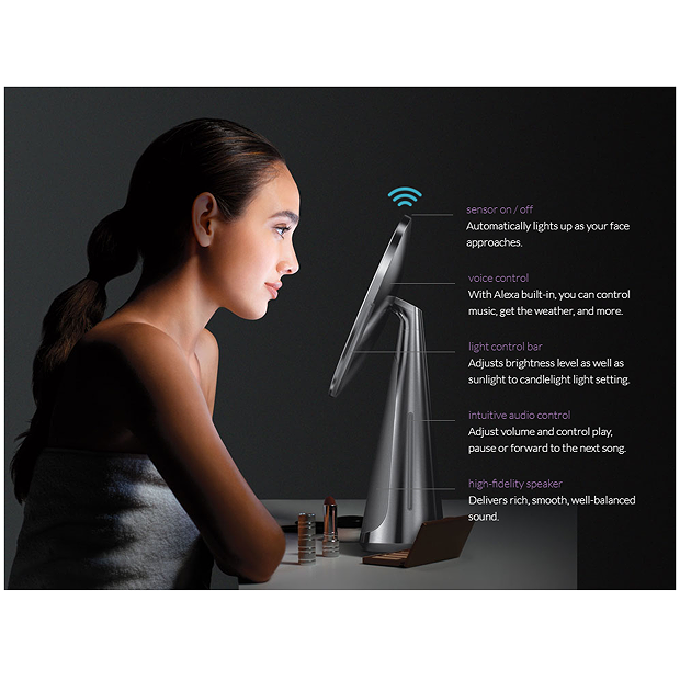 Simplehuman Sensor Mirror Hi-Fi With Alexa Built-In 5 Simplehuman Sensor Mirror Hi-Fi With Alexa Built-In - Image 3