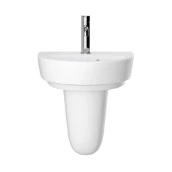 Heritage Stamford 450mm 1TH Basin + Small Semi Pedestal