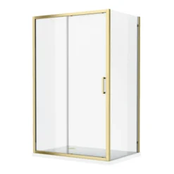 Toreno Brushed Brass 1100 X 900mm Sliding Door Shower Enclosure Without Tray 7 Toreno Brushed Brass 1100 X 900mm Sliding Door Shower Enclosure Without Tray -Ideal Standard Store tbb128sde d1 1