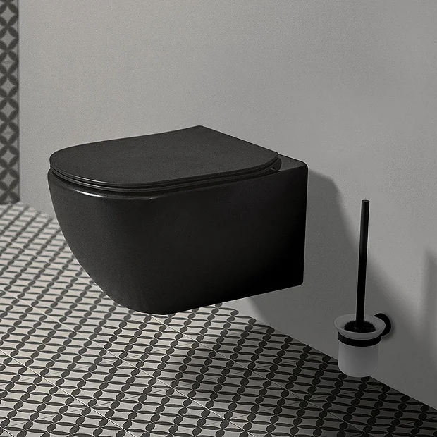 Ideal Standard Tesi Silk Black AquaBlade Wall Hung WC + Soft Close Seat 3 Ideal Standard Tesi Silk Black AquaBlade Wall Hung WC + Soft Close Seat
