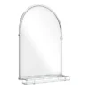Chatsworth Traditional 700 X 490mm Arched Mirror With Glass Shelf - Chrome 2 Chatsworth Traditional 700 X 490mm Arched Mirror With Glass Shelf - Chrome -Ideal Standard Store tmcs02 detail1