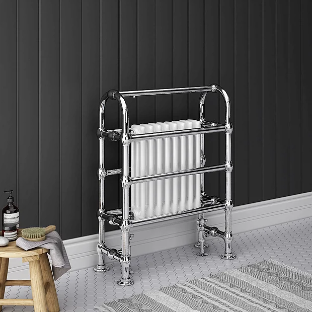 Crosby Traditional Freestanding Towel Rail Column Radiator (850 X 673mm) 4 Crosby Traditional Freestanding Towel Rail Column Radiator (850 X 673mm) - Image 2