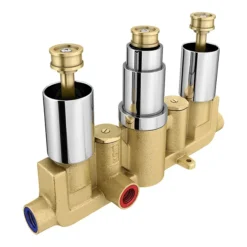 Trafalgar Traditional Triple Thermostatic Shower Package With Head + Handset -Ideal Standard Store tradpk01 d2