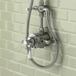 Trafalgar Traditional Dual Exposed Thermostatic Shower Valve -Ideal Standard Store trafalgartraditionaldualexposedthermostaticshowervalvedetail1
