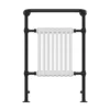 Chatsworth Savoy Matt Black Traditional Heated Towel Rail Radiator -Ideal Standard Store trd01mb d1