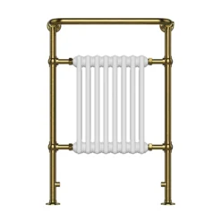 Chatsworth Savoy Brushed Gold Traditional Heated Towel Rail Radiator
