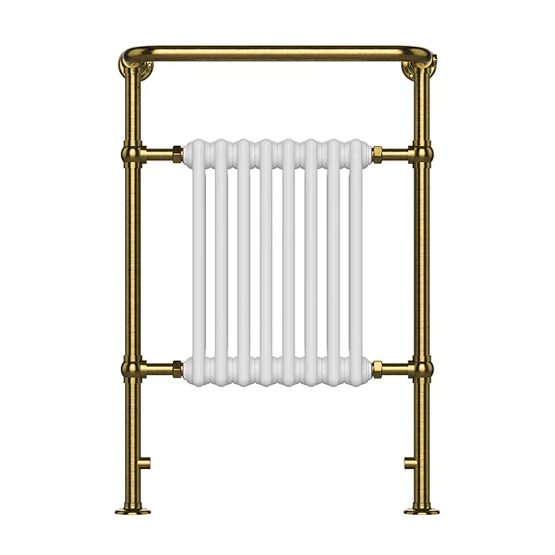 Chatsworth Savoy Brushed Gold Traditional Heated Towel Rail Radiator 2 Chatsworth Savoy Brushed Gold Traditional Heated Towel Rail Radiator
