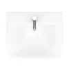 Venice Modern Short Projection Basin & Pedestal (550mm Wide - 1 Tap Hole) -Ideal Standard Store v550bp d4